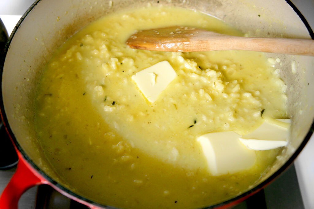 Cauliflower risotto