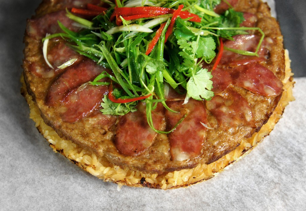 sausage rice pie