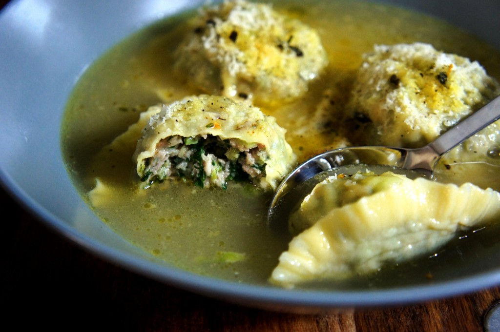 ravioli chicken soup