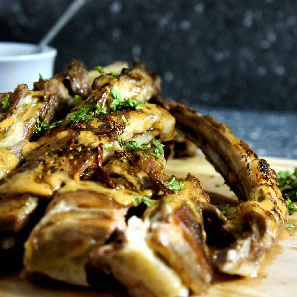 lamb rack with fermented tofu sauce